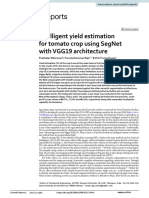 Intelligent Yield Estimation For Tomato Crop Using SegNet With VGG19 Architecture