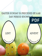 Copie A EASTER SUNDAY IS PRECEDED BY A 40 DAY PERIOD KNOWN AS