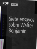 Siete Ensayos Sobre Walter Benj - Beatriz Sarlo PDF