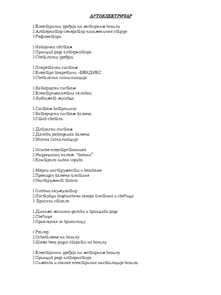 Autoelektricar PDF | PDF