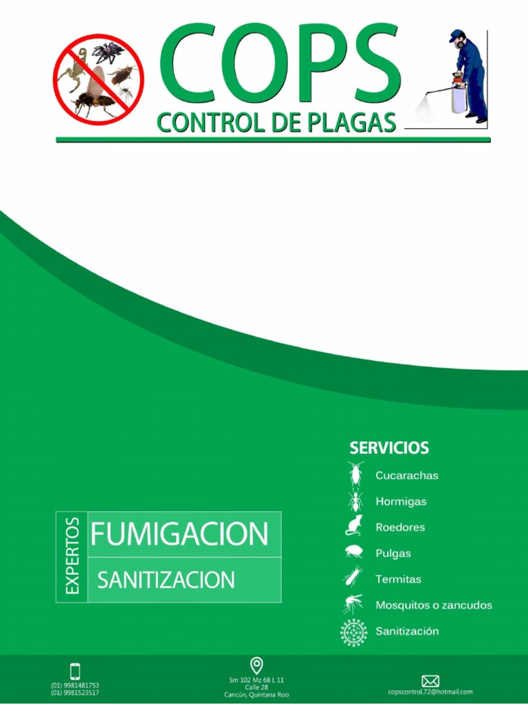 Servicio Integral de Control de Plagas COPS | PDF | Residuos | Pesticida
