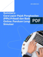 Summary: Cara Lapor Pajak Penghasilan (PPH) Pribadi Dan Badan Secara Online: Panduan Lengkap & Simulasi