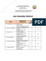 Teachers Profiles