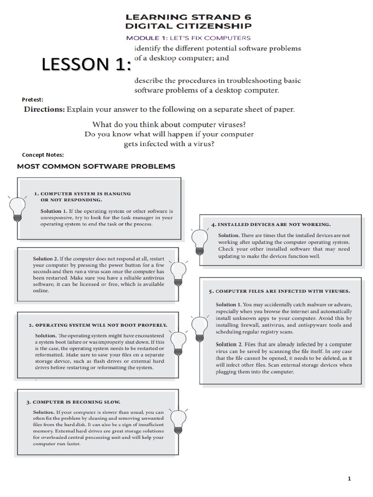 Lesson Plans with Pre and Post Tests | PDF