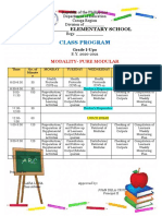 Class Program 2020-2021