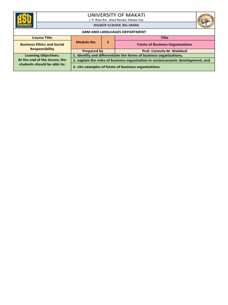 Business Ethics Module 3 | PDF | Stocks | Corporations