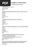 Chapter 1 - Artificial Intelligence - ETI MCQ I Scheme