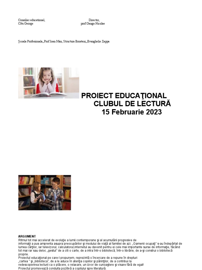 Consilier Educational | PDF