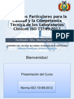 Curso ISO 15189 - PARTE 1 CBBA