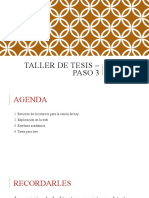 Taller de Tesis - Paso 3