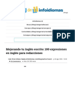 100 Expresiones en Inglés para Redacciones - Infoidiomas