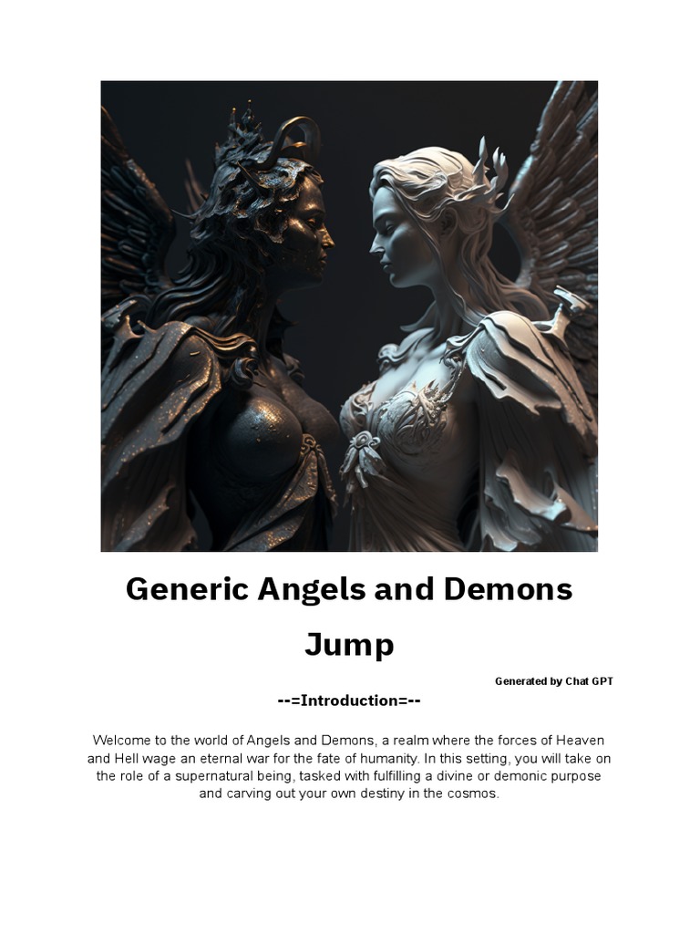 Generic Angels and Demons Jump (AI-generated) V1.0 | PDF | Demons | Angel
