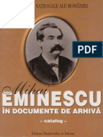 Mihai Eminescu Documente Arhiva Catalog - 2001 PDF