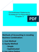Chapter 3 Separate and Consolidated FS - Subsequent To Date of Acquisition