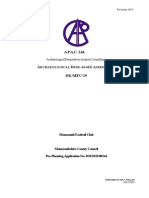 Monmouth Football Club. Desk Based Assessment. APAC. LTD