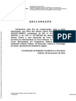 Declaração de Matriculado e Frequentando PDF