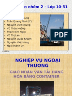Nghiep Vu Ngoai Thuong - Vận tải giao nhận container