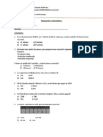 Diagnóstico Matemáticas