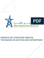 Exemple Concours Onee Tsge 2020 PDF