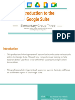 Introduction To Google Suite PD Project