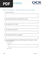 2.6 Data Representation End of Unit Quiz