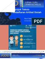 Petunjuk Teknik Pendaftaran Artikel Ilmiah