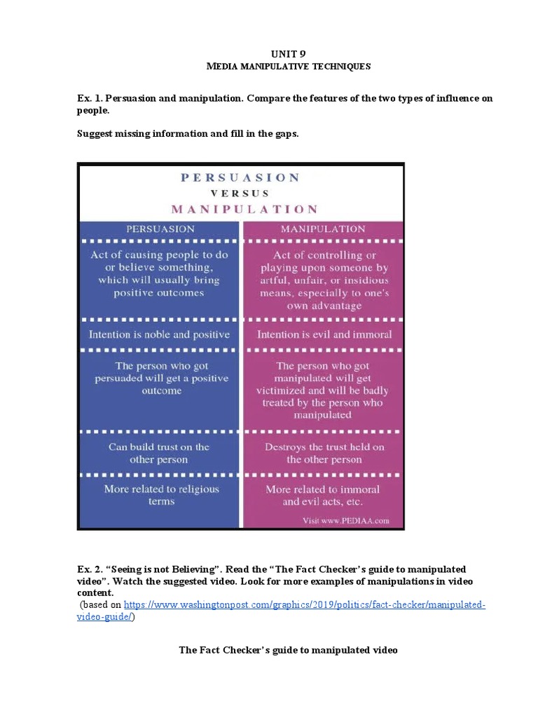 Understanding Media Manipulation Techniques | PDF | Communication