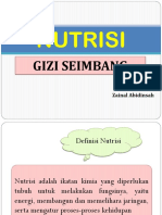 NUTRISI GIZI SEIMBANG Yhb