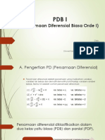 PDB Orde 1