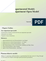 One Compartment Model: Understanding Pharmacokinetic Parameters