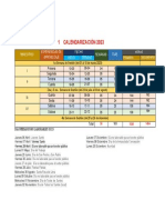 Calendarización 2023