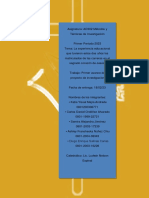 Primer Avance de Proyecto de Investigacion PDF