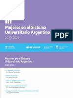 Mujeres en El Sistema Universitario Argentino - Estadisticas 2020-2021 PDF