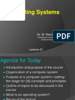 Operating Systems - Lecture 01 PDF
