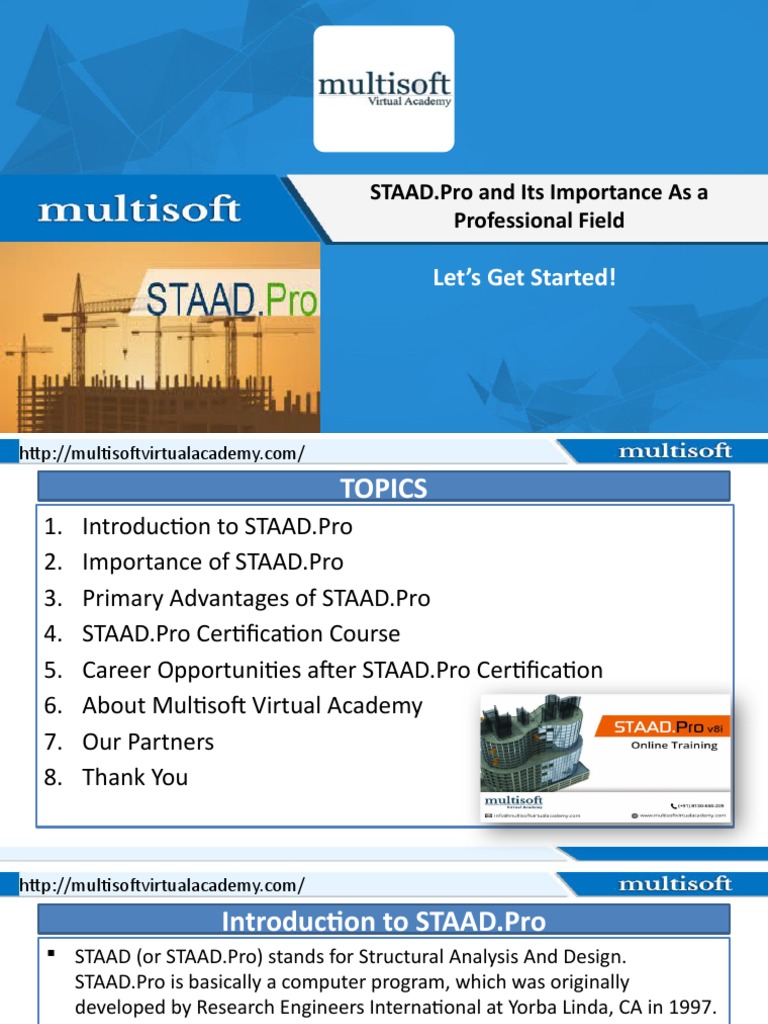 Online-Training-STAADPro 9061587 Powerpoint | PDF