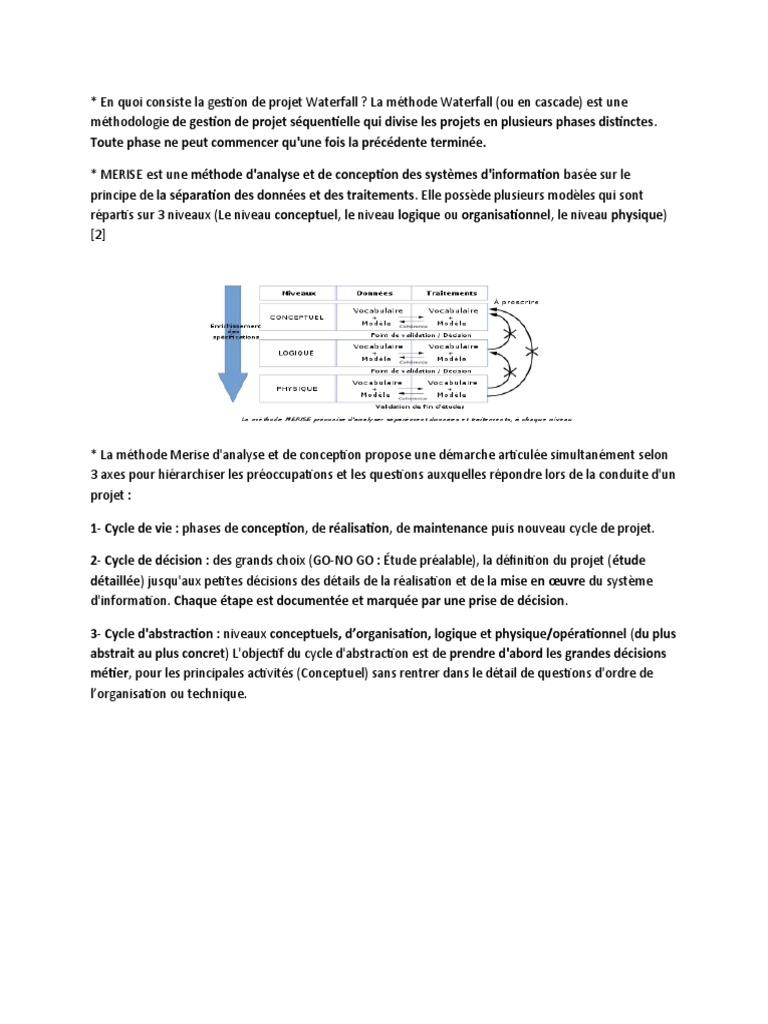 Comprendre la méthode Merise | PDF | Gestion de projet | Business