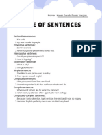 4th Journal Entry - Type of Sentences