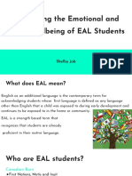 Supporting The Emotional and Social Wellbeing of Eal Students