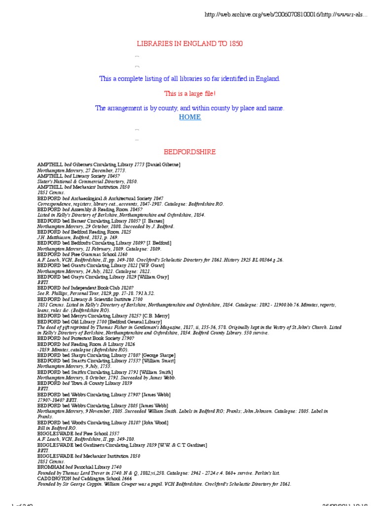 Robin Alston Library History England | PDF | University Of Cambridge ...