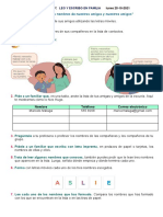 Actividad Leo y Escribo Lunes 25-10-2021