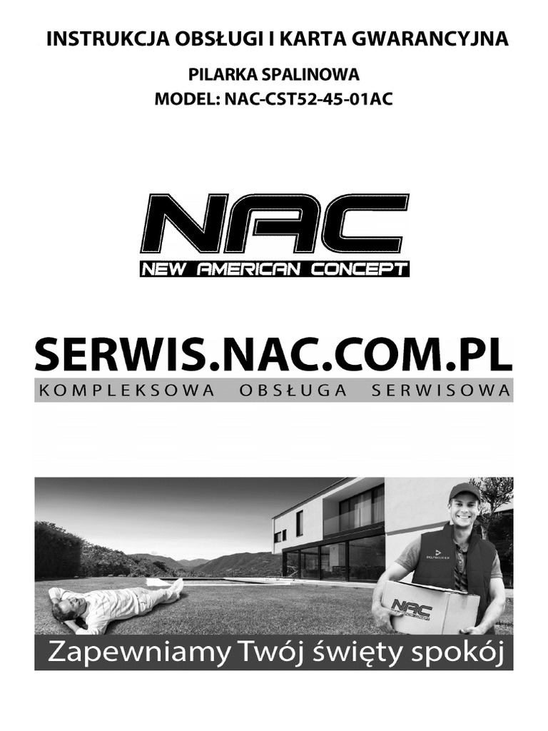 Instrukcja Obslugi Nac CST52 45 01AC | PDF