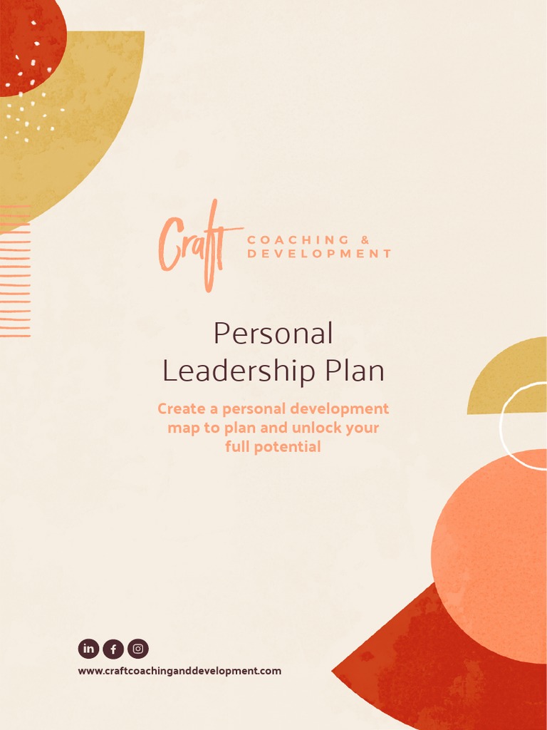 Personal Leadership Plan - Craft Coaching | PDF | Leadership | Personal ...