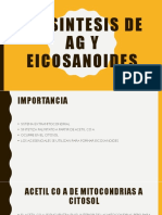 BIOSINTESIS DE AG Y EICOSANOIDES Resumen