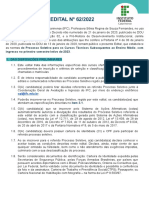 Edital de Ingresso 2023 Cursos Subsequentes PDF