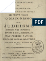 O Maçonismo Desmascarado - Prof. José Luiz Coelho Monteiro, 1823