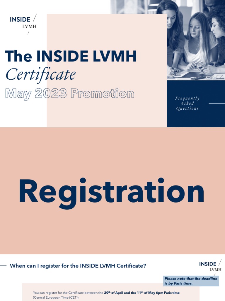 lvmh certificate