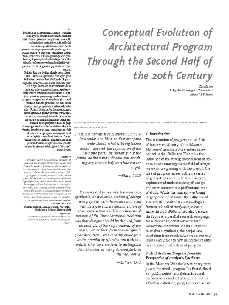 Conceptual Evolution of Architectural PR | PDF