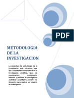 Actividades de Metodologia de La Investigacion