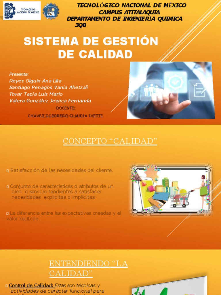 Sistema de Gestion de La Calidad Tema 3 | PDF | Sistema de manejo de ...
