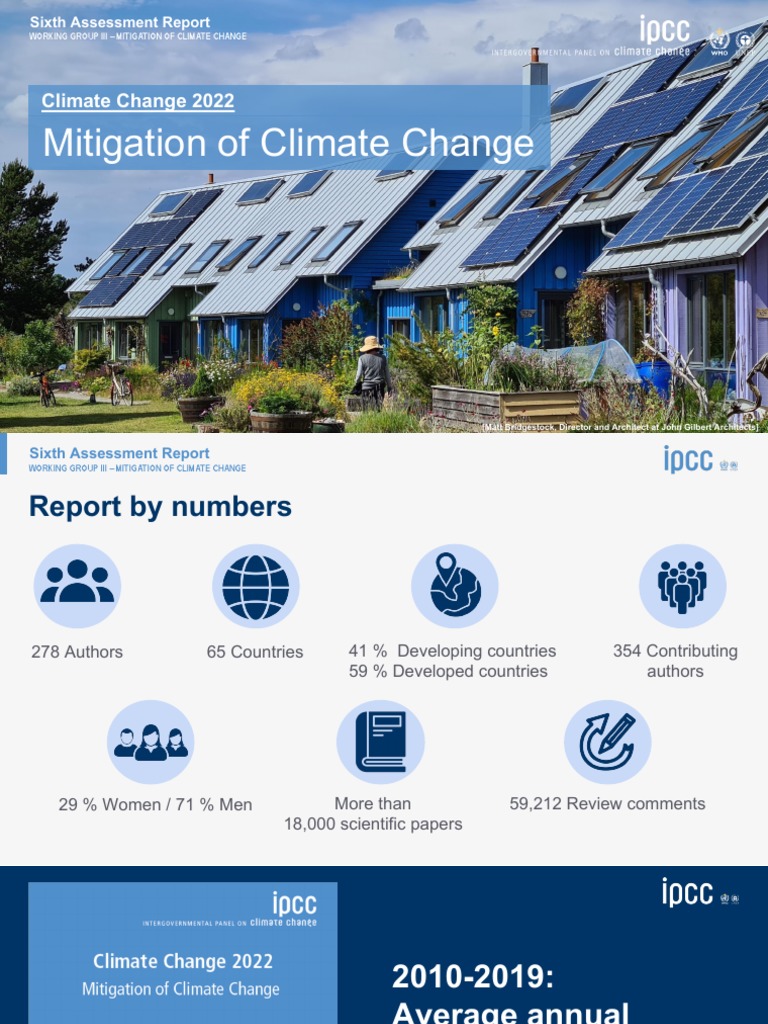 Climate Change Mitigation Report 2022 | PDF | Climate Change Mitigation ...
